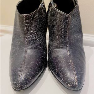 Vintage Versace Booties Distressed Leather